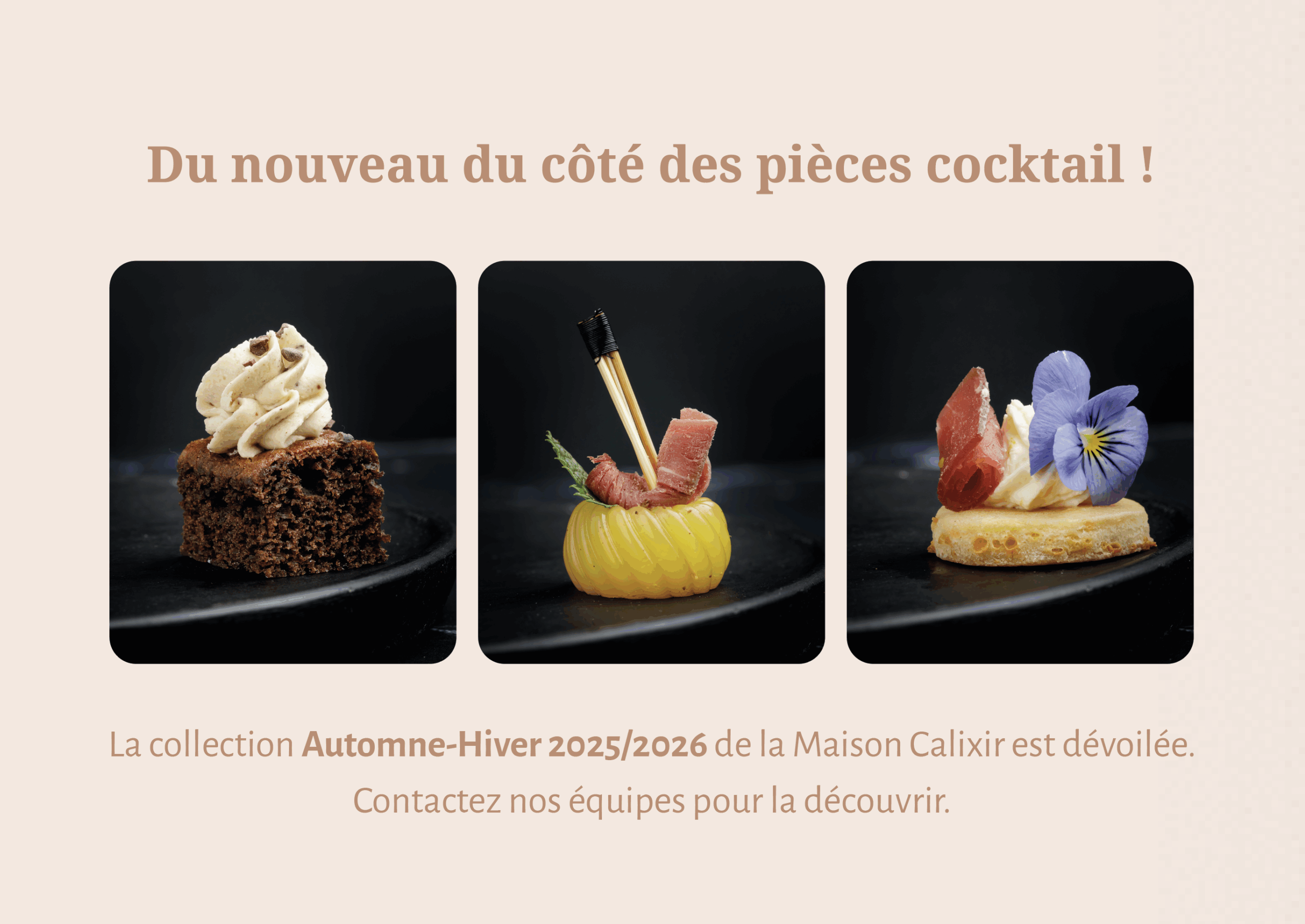 Pièces de cocktail 2025-2026